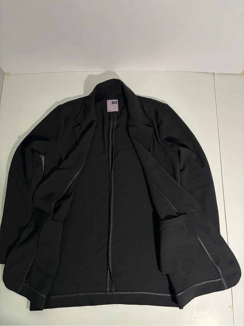 SO Black Single-Button Blazer Size XS